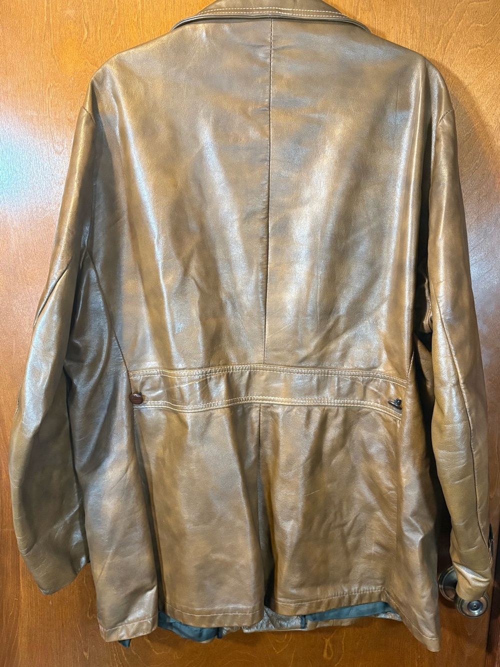 Vintage Brown Leather Field Jacket - Picture 9 of 16